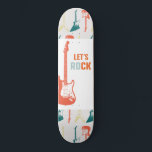 Guitar Rock and Roll Music Rockstar  Skateboard<br><div class="desc">With a funky electric guitar design these skateboards are suitable for kids and teens. Rock on!</div>