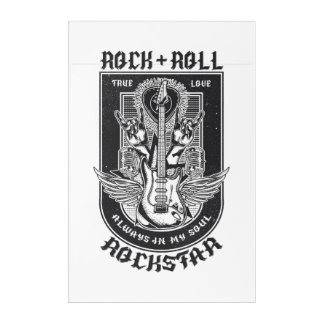 Guitar Rock design Acrylic Print