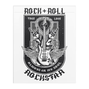 Guitar Rock design Acrylic Print