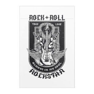 Guitar Rock design Acrylic Print