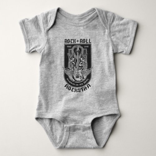 Guitar Rock design Baby Bodysuit