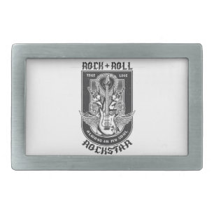 Guitar Rock design Belt Buckle