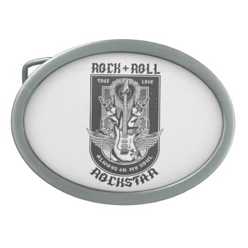 Guitar Rock design Belt Buckle