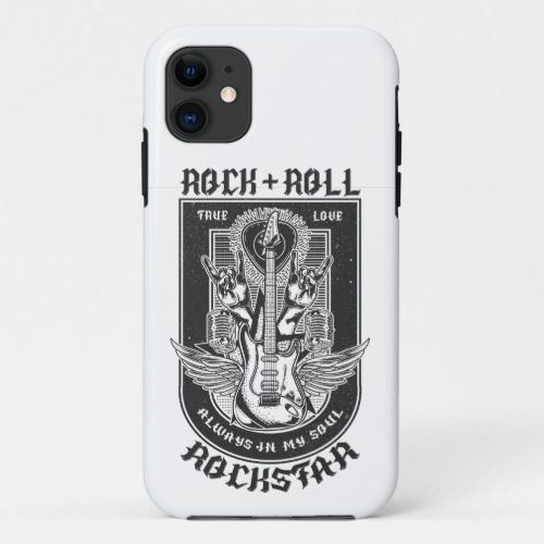 Guitar Rock design iPhone 11 Case