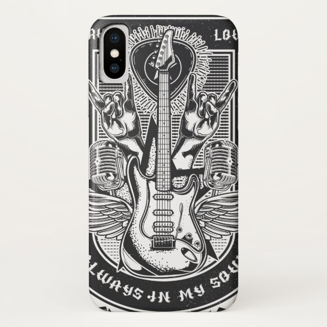 Guitar Rock design Case-Mate iPhone Case (Back)