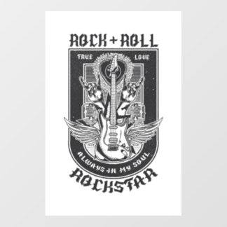 Guitar Rock design Floor Decals