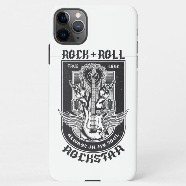 Guitar Rock design iPhone Case (Back)