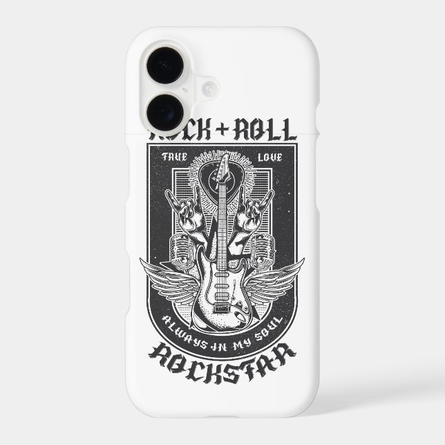Guitar Rock design iPhone Case (Back)