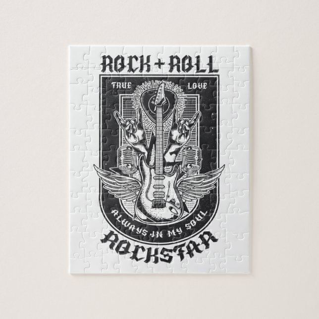 Guitar Rock design Jigsaw Puzzle (Vertical)