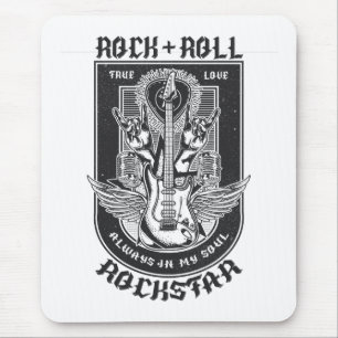 Guitar Rock design Mouse Pad