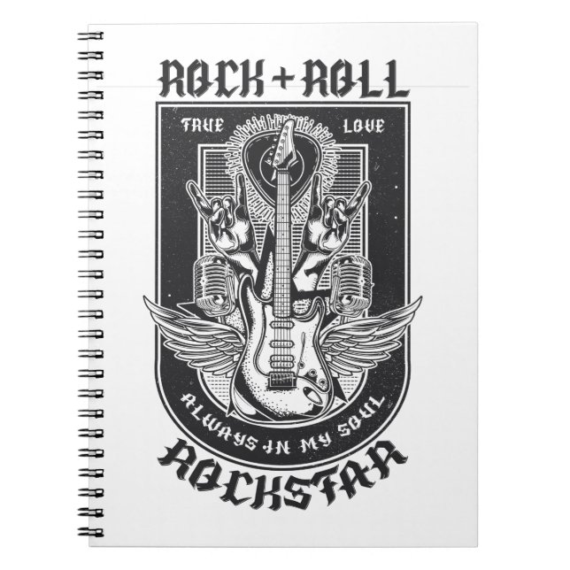 Guitar Rock design Notebook (Front)