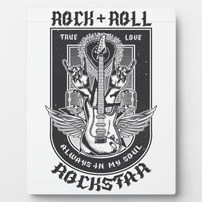 Guitar Rock design Plaque (Front)