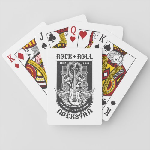 Guitar Rock design Poker Cards