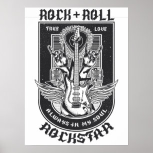 Guitar Rock design Poster