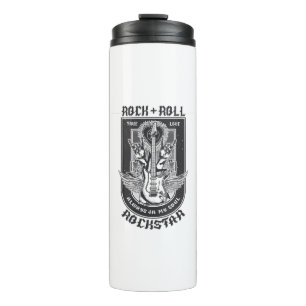 Guitar Rock design Thermal Tumbler