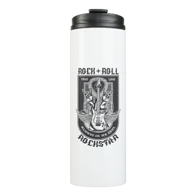 Guitar Rock design Thermal Tumbler (Front)