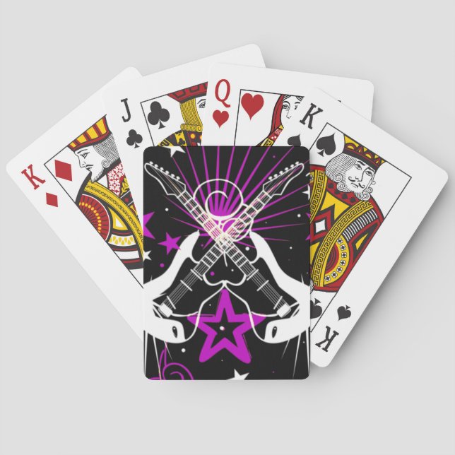 Guitar Rock N Roll Deck of Cards (Back)