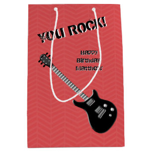 Guitar Rock Star Medium Gift Bag