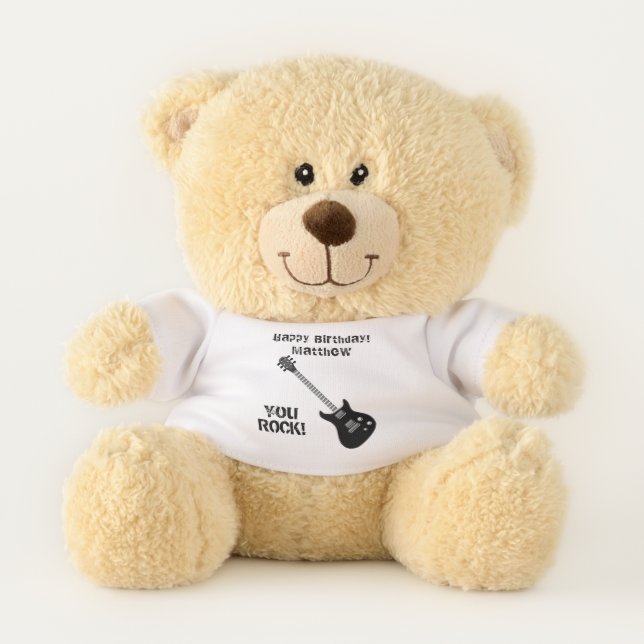 Guitar Rock Star Teddy Bear (Front)