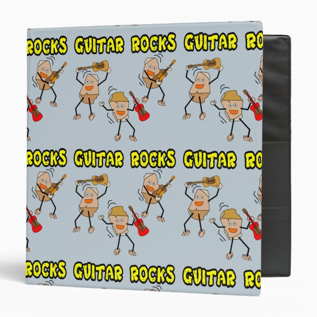 Guitar Rocks 3 Ring Binder (Front/Inside)