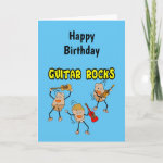 Guitar Rocks Birthday Card