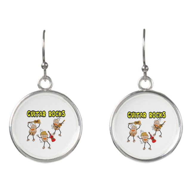 Guitar Rocks Earrings (Front)