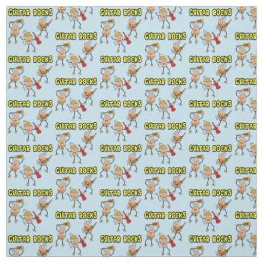 Guitar Rocks Fabric