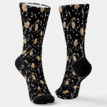 Guitar Rocks Music Notes Pattern Socks