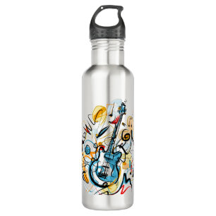 Guitar Rocks Water Bottle