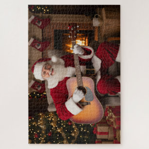 Guitar Santa Jigsaw Puzzle