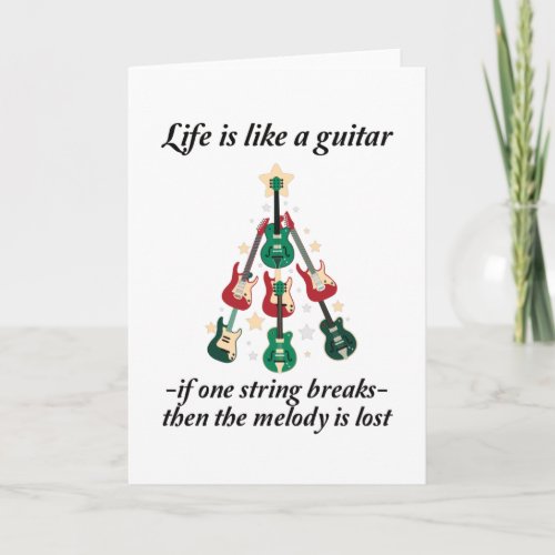 Guitar Say _ Life Is Like A Guitar Card