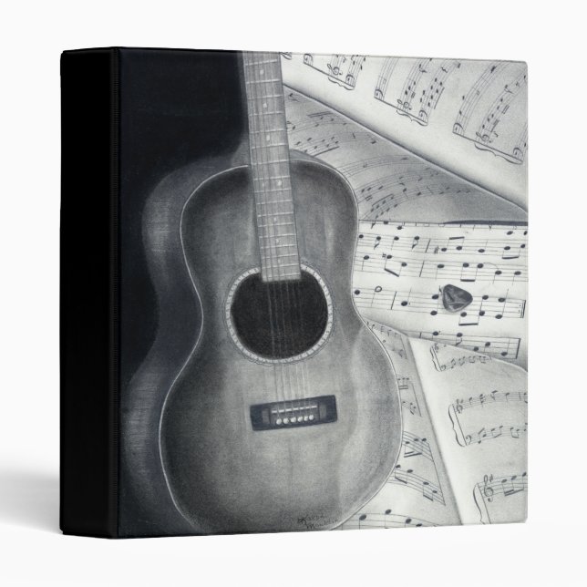 Guitar & Sheet Music 1" Binder (Front/Spine)