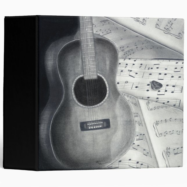 Guitar & Sheet Music 2" Binder (Front/Spine)