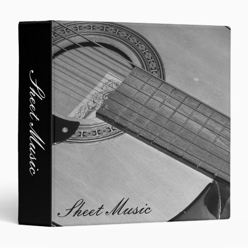 Guitar Sheet Music Binder