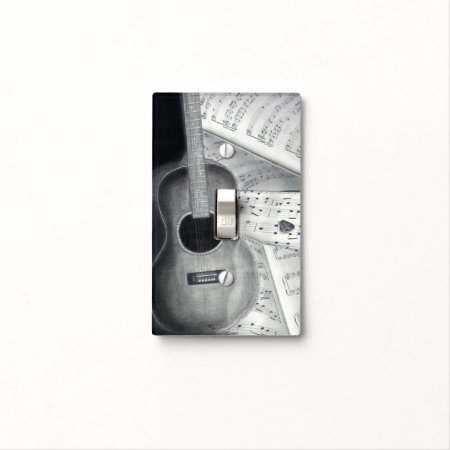 Guitar & Sheet Music Light Switch Cover