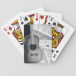 Guitar &amp; Sheet Music Playing Cards at Zazzle