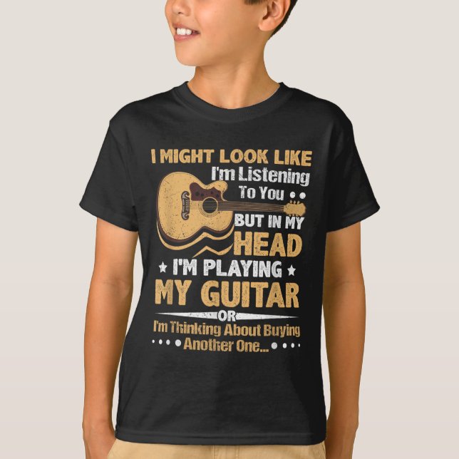 Guitar Shirt For Men - Funny Musician Guitar Graph (Front)