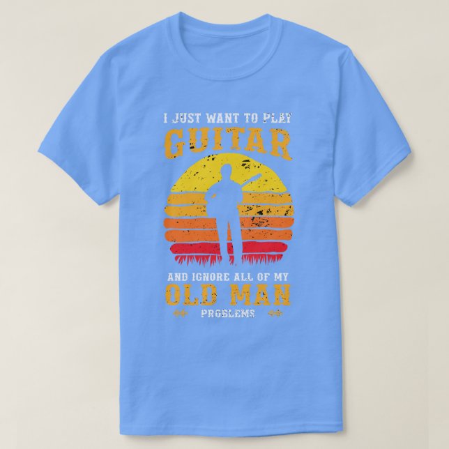 Guitar Shirt Guitar Player Shirt Guitar Lover Vint (Design Front)
