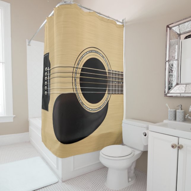 Guitar Shower Curtain (In Situ)