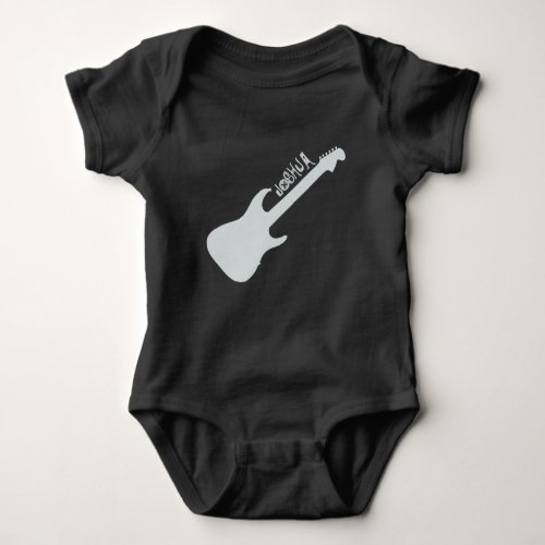 Guitar Silhouette Baby Bodysuit