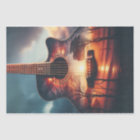 Guitar Silhouette Decoupage
