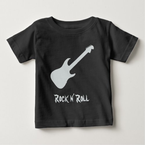 Guitar Silhouette Rock n Roll Baby T_Shirt