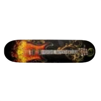 guitar skateboard deck