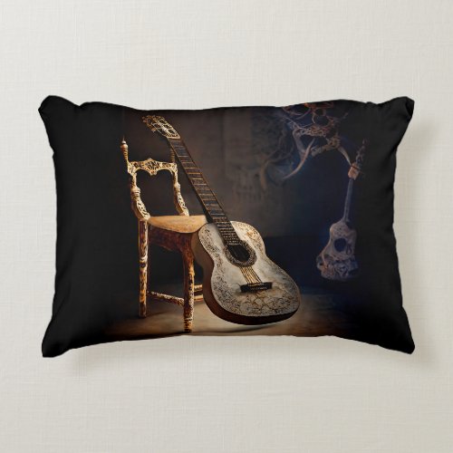 Guitar Spotlight  Throw Pillow