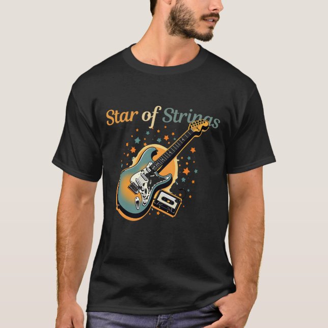 Guitar Star Collection: Embrace the Rhythm of Star T-Shirt (Front)