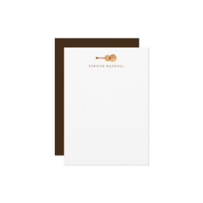 Guitar Stationary - Personalized Guitar Note Cards