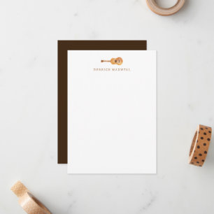 Guitar Stationary - Personalized Guitar Note Cards