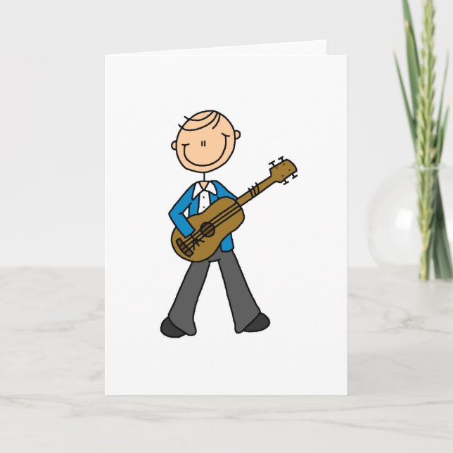Guitar Stick Figure Card (Front)