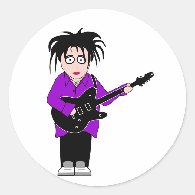 guitar sticker round (Front)