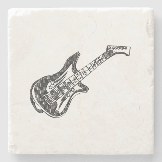 Guitar Stone Coaster (Front)